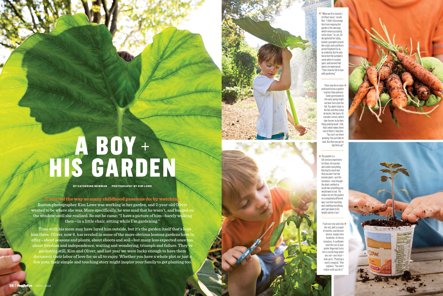 PHOTOGRAPHER  | FAMILYFUN MAGAZINE | EDITORIAL | Kids | Gardening | Editorial